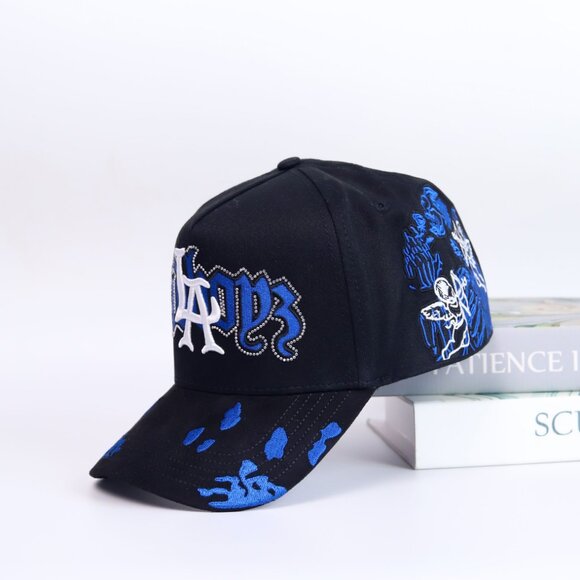 Dandy Hats x Junior H “Angel Azul”, Sad Boy Dandy Hat Angel Azul Embroidered - Picture 1 of 9